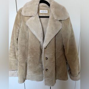 Jones New York Women's Cream Teddy Jacket